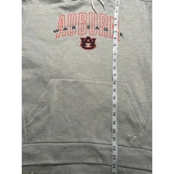 Under Armour Auburn War Eagle Gray Hoodie Sweatshirt MD/M Cotton Blend Pullover - Picture 3 of 7